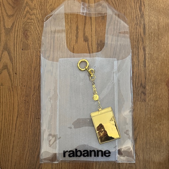 Paco Rabanne Handbags - Paco Rabanne |Transparent Tote | Gold Keychain Wallet Accent